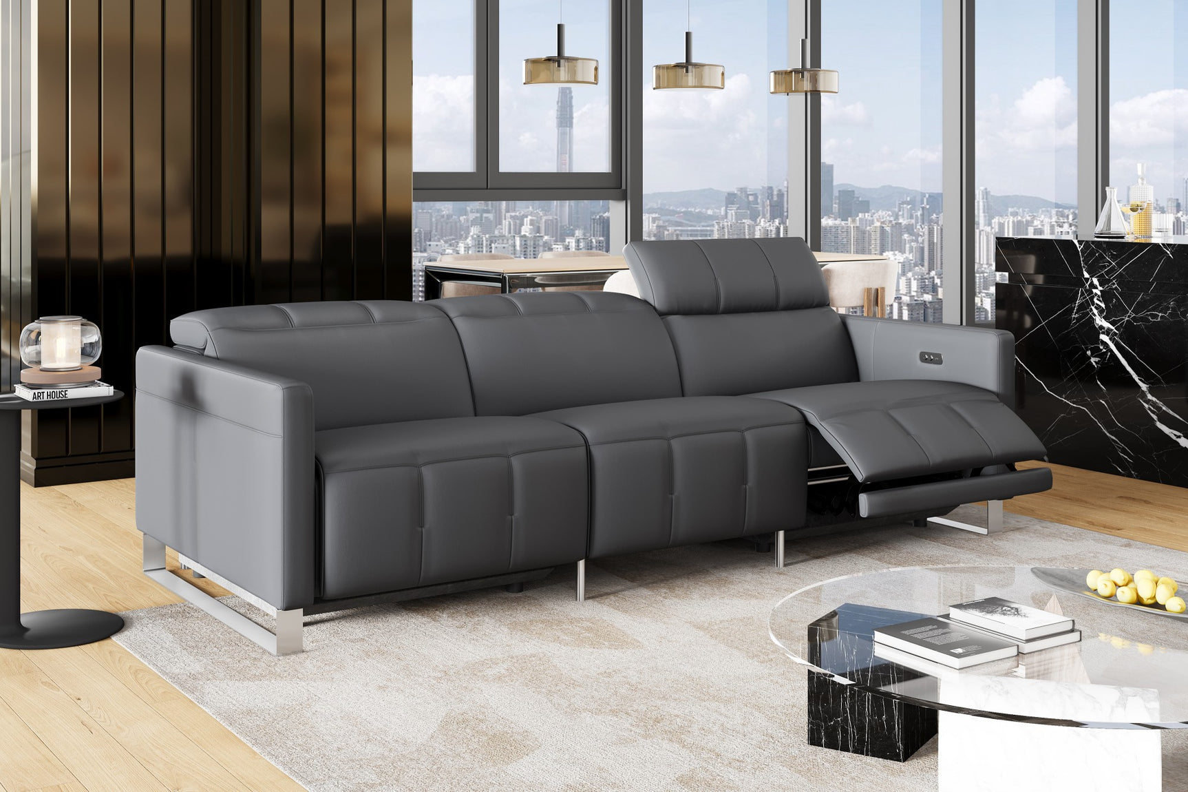 Isla Leather Recliner Lounge