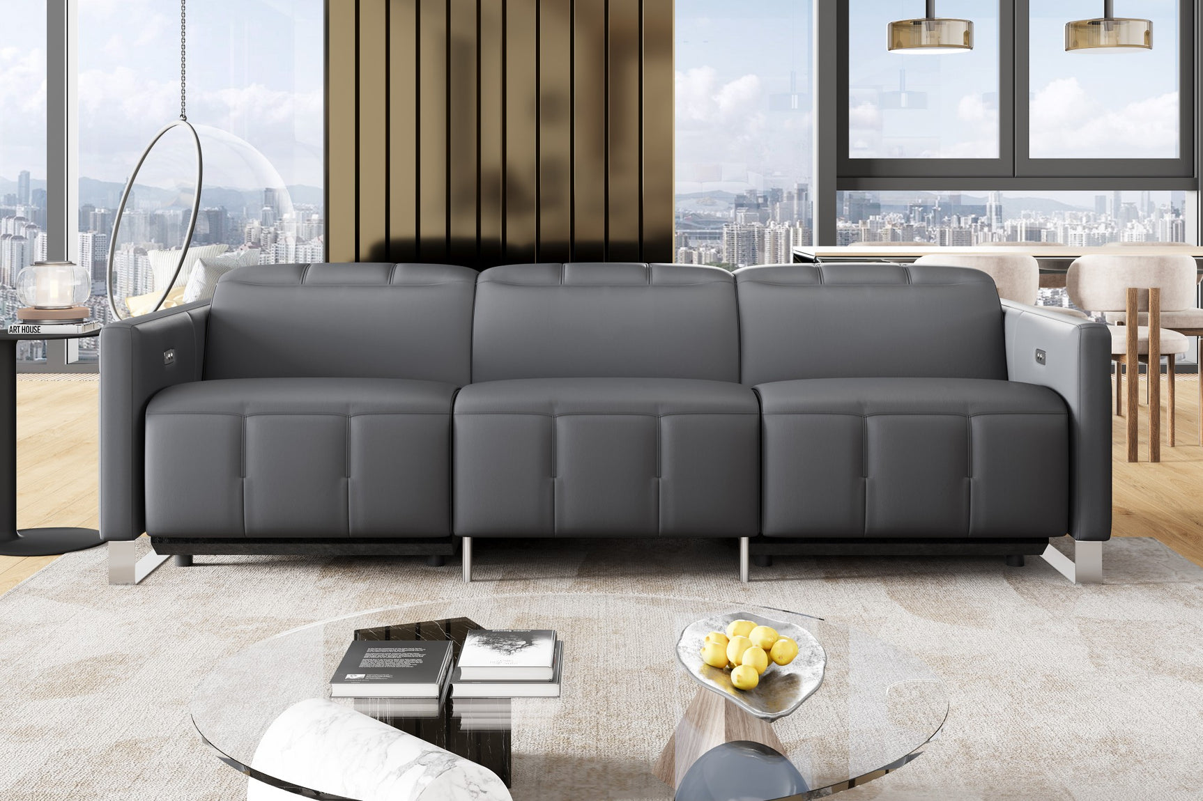 Isla Leather Recliner Lounge