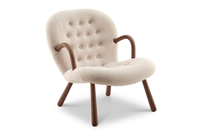 Valencia Nova Faux Sheepskin Accent Chair, Beige Color