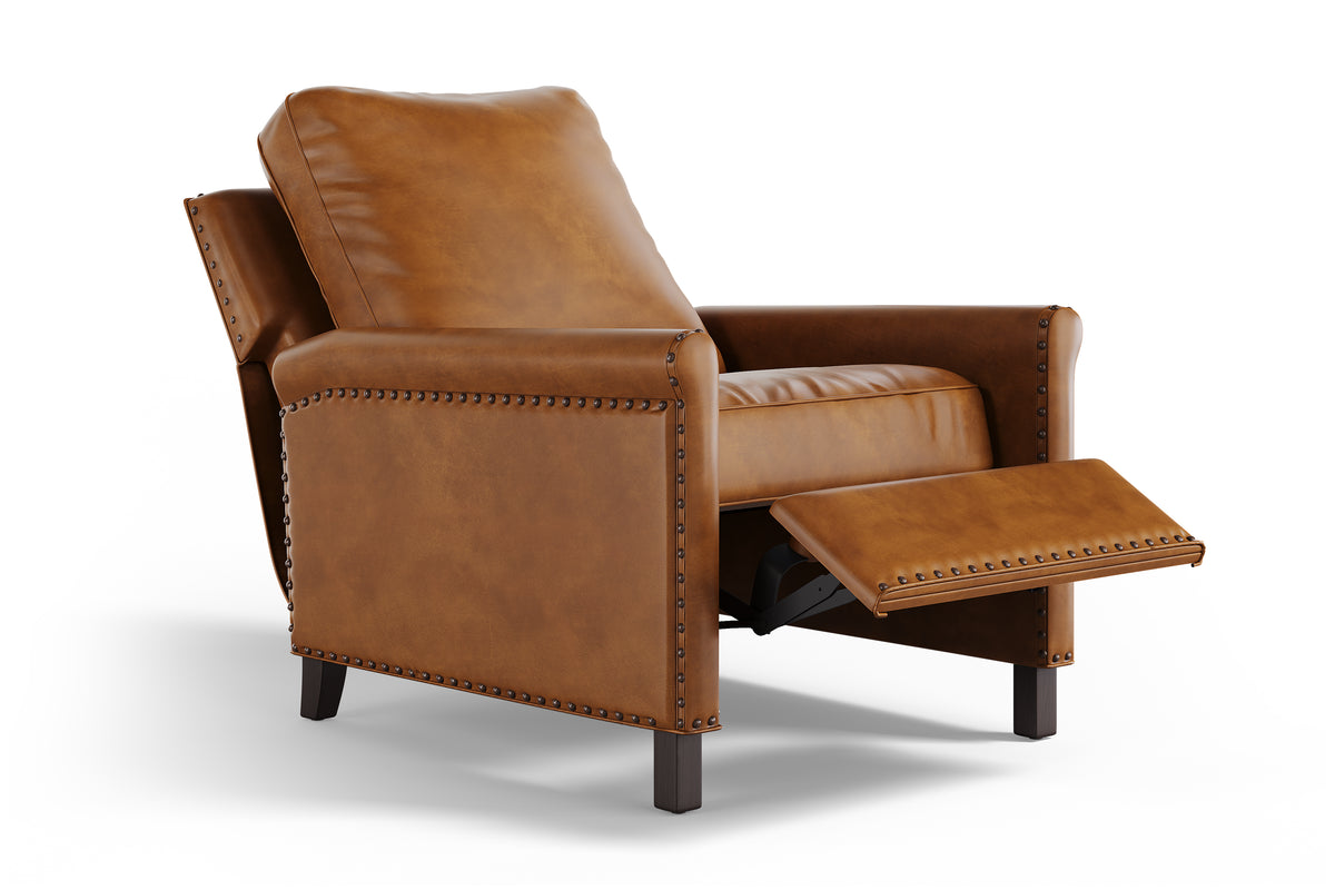 Valencia Jovany Top Grain Leather Recliner Chair, Brown