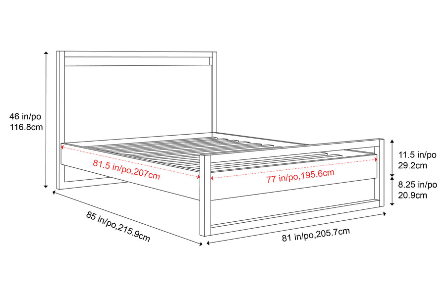 Valencia Leah Natural Teak Wood King Bed, Natural Color