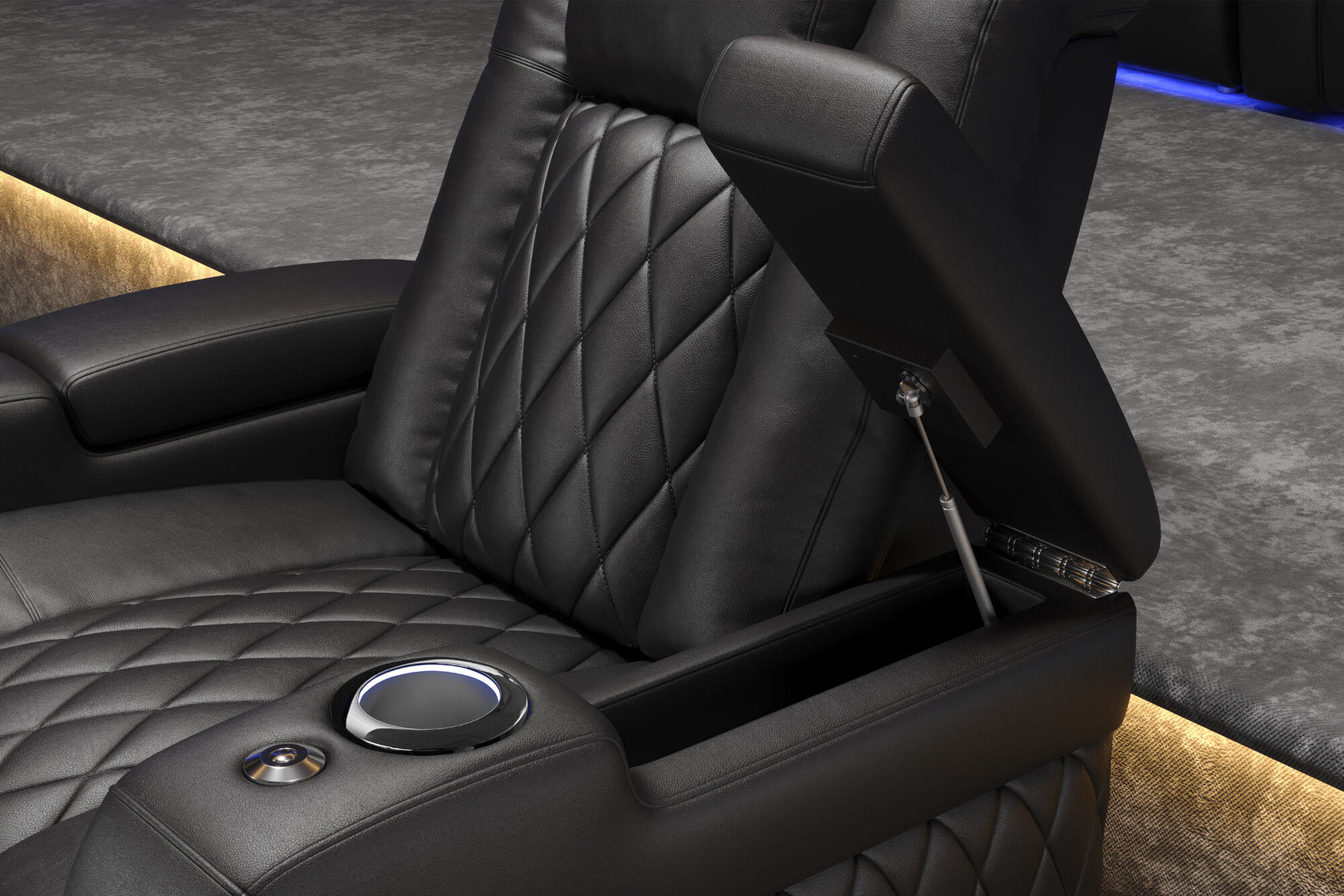 Tuscany Console Home Theater Lounge