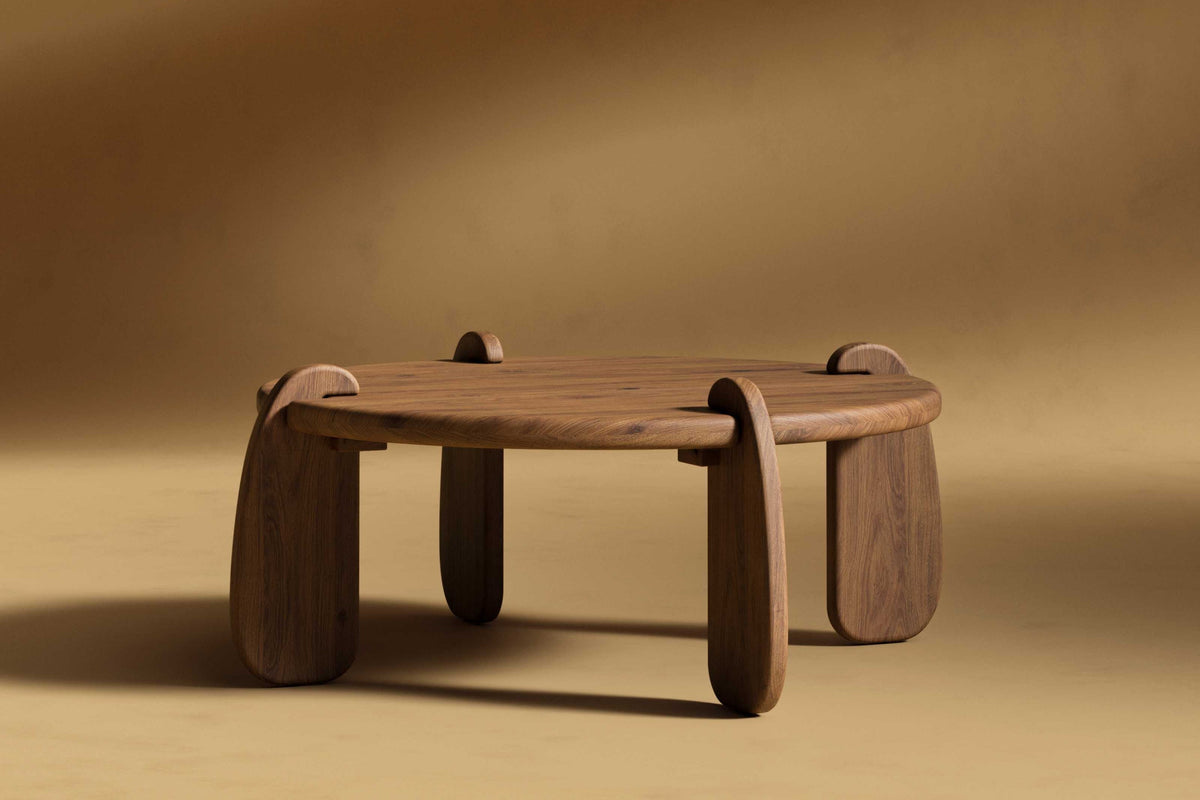 Valencia Ligna Wood Coffee Table, Walnut