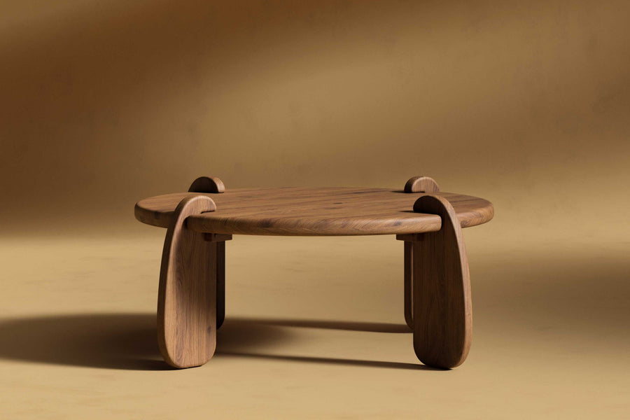 Valencia Ligna Wood Coffee Table, Walnut