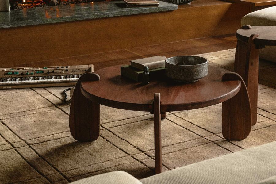 Valencia Ligna Wood Coffee Table, Walnut