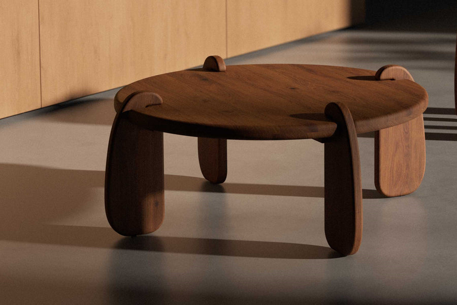 Valencia Ligna Wood Coffee Table, Walnut