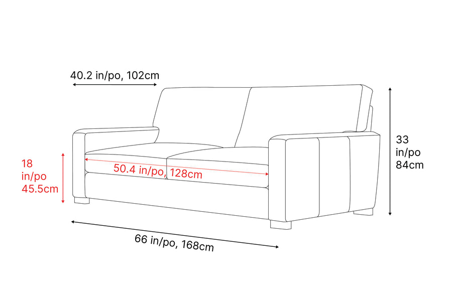 Valencia Luton Leather Lounge, Loveseat, Lipari Choco