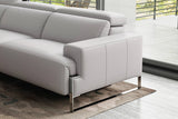 Melania Leather Reclining Corner Sectional Lounge