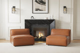 Nathan Leather Armless Lounge Module