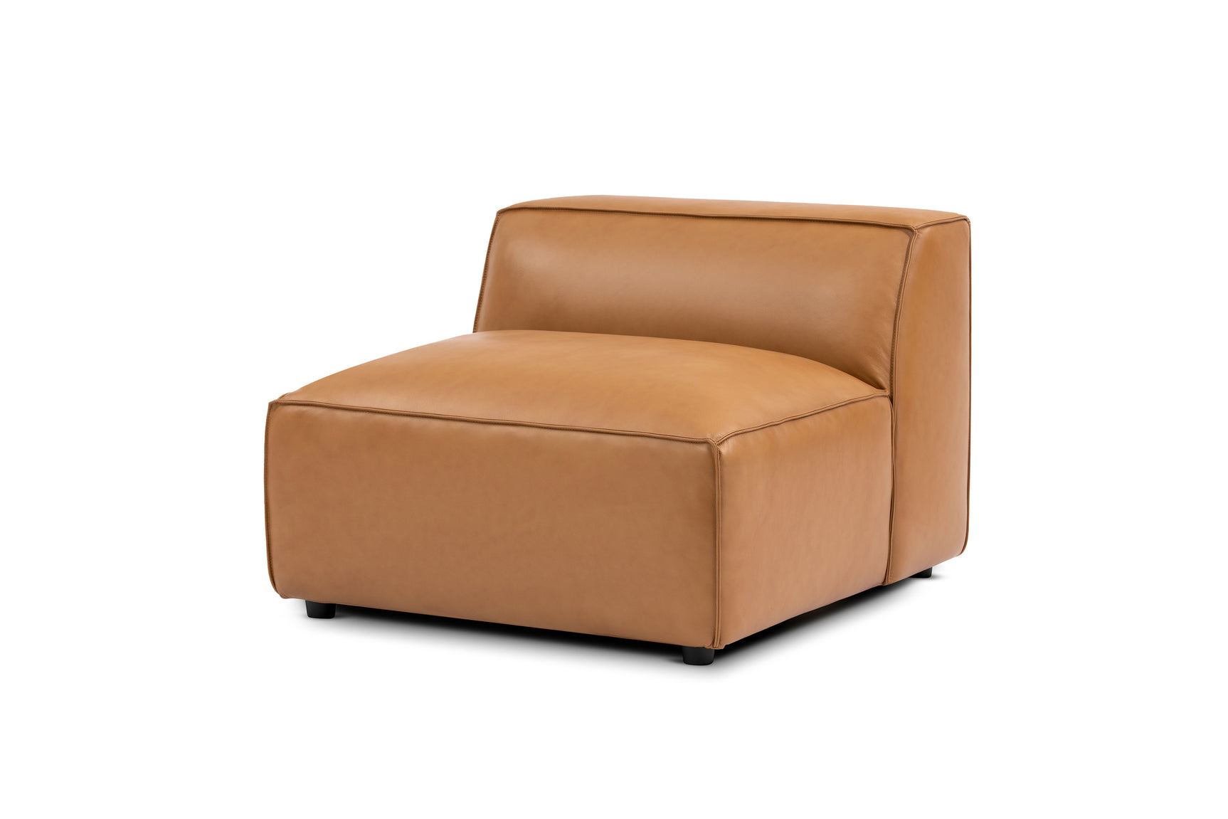 Nathan Leather Armless Lounge Module