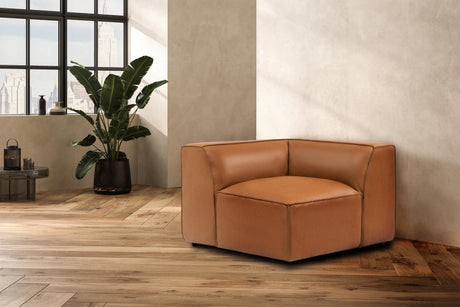 Nathan Leather Corner Lounge Module