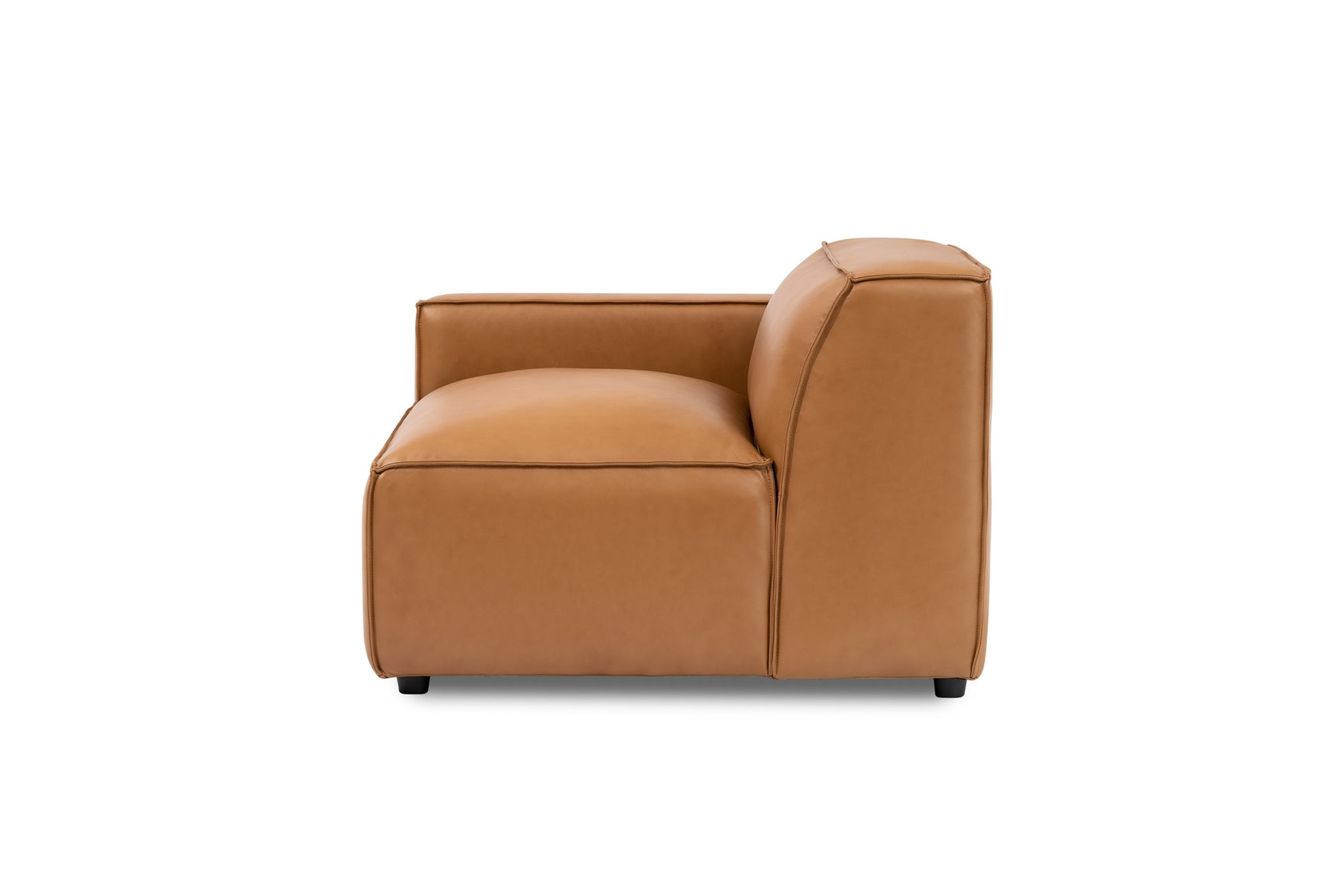 Nathan Leather Left Arm Lounge Module