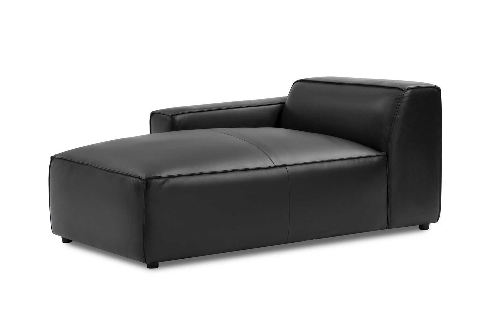 Nathan Leather Left Chaise Lounge Module