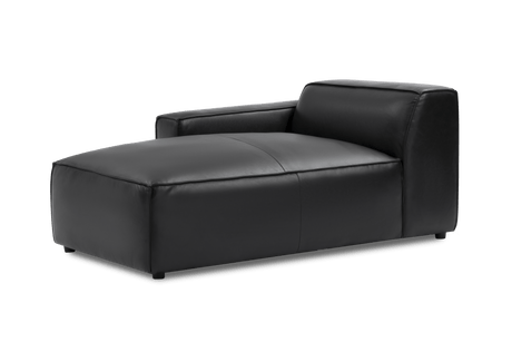 Nathan Leather Left Chaise Lounge Module