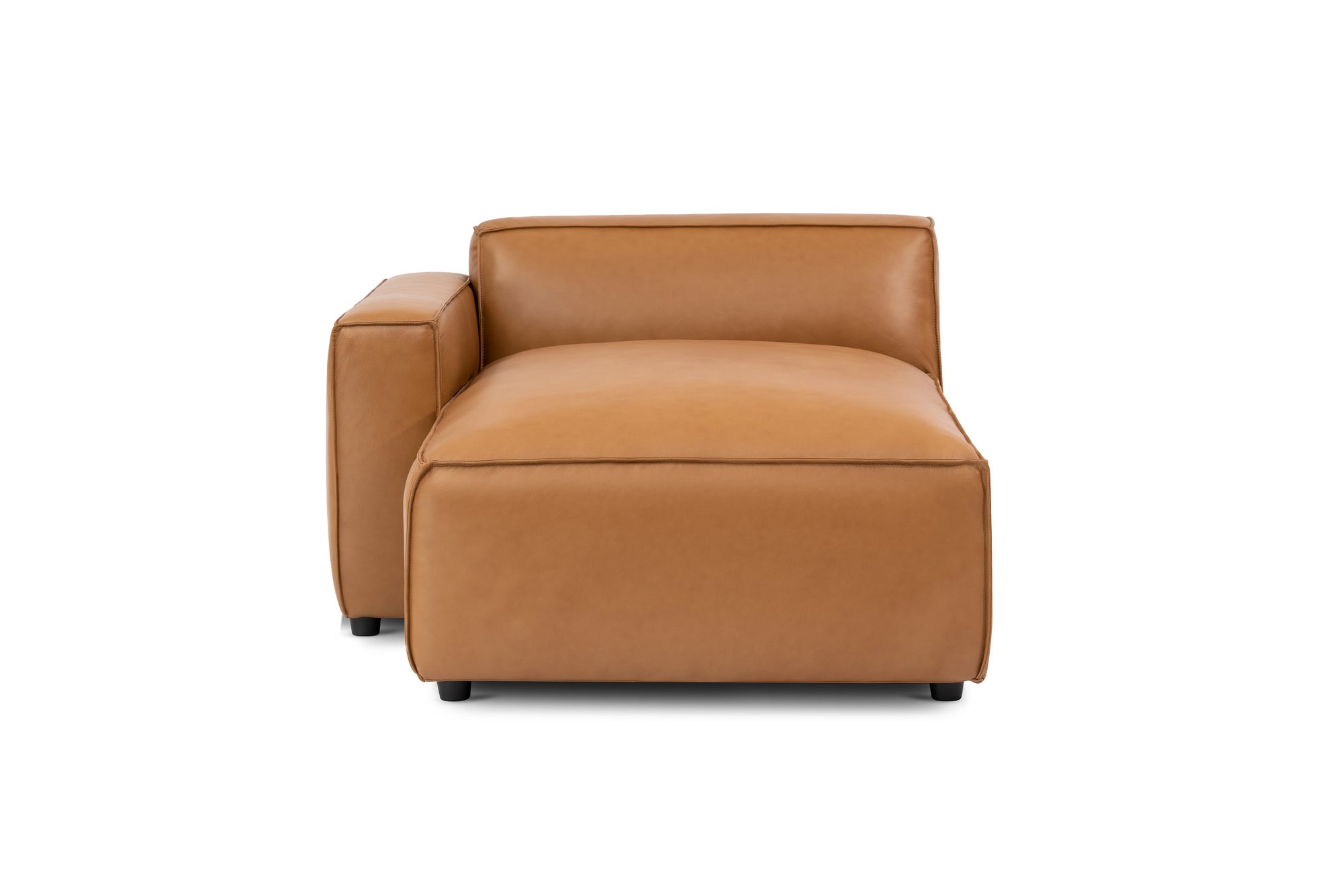 Nathan Leather Left Chaise Lounge Module