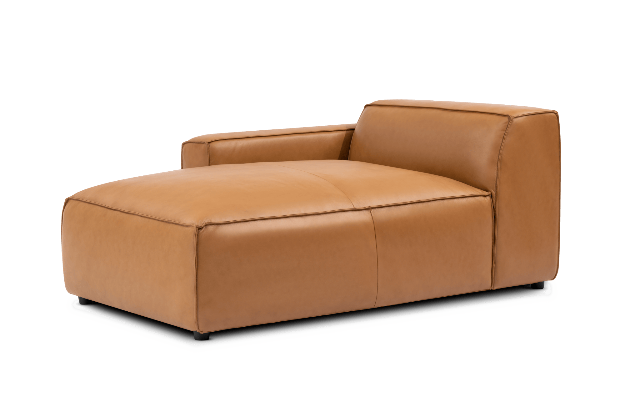 Nathan Leather Left Chaise Lounge Module