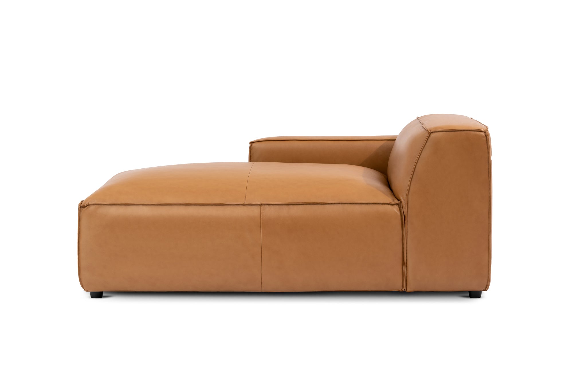 Nathan Leather Left Chaise Lounge Module