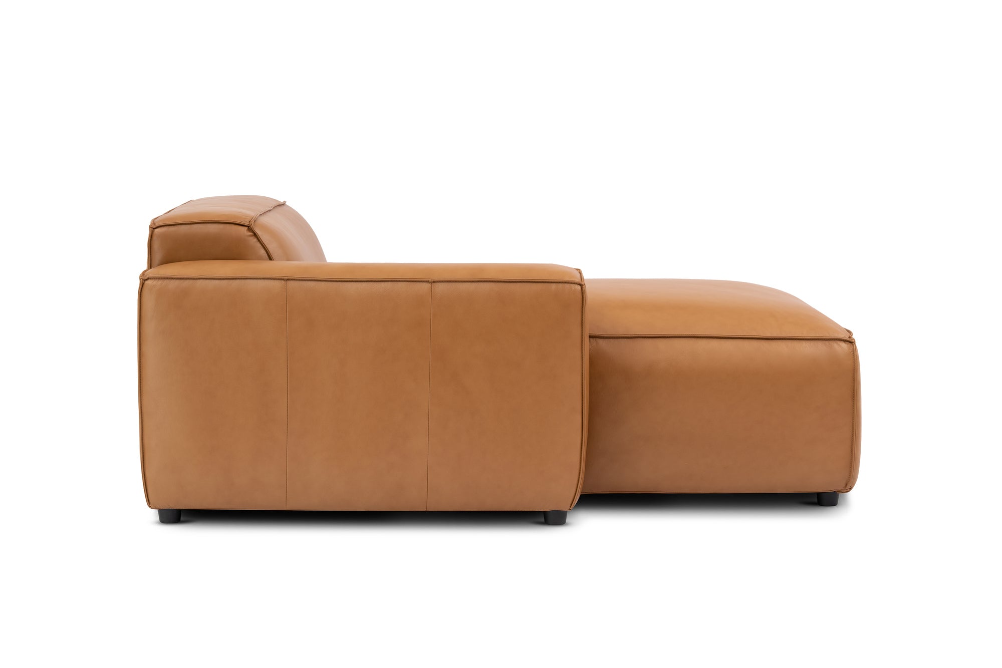Nathan Leather Left Chaise Lounge Module