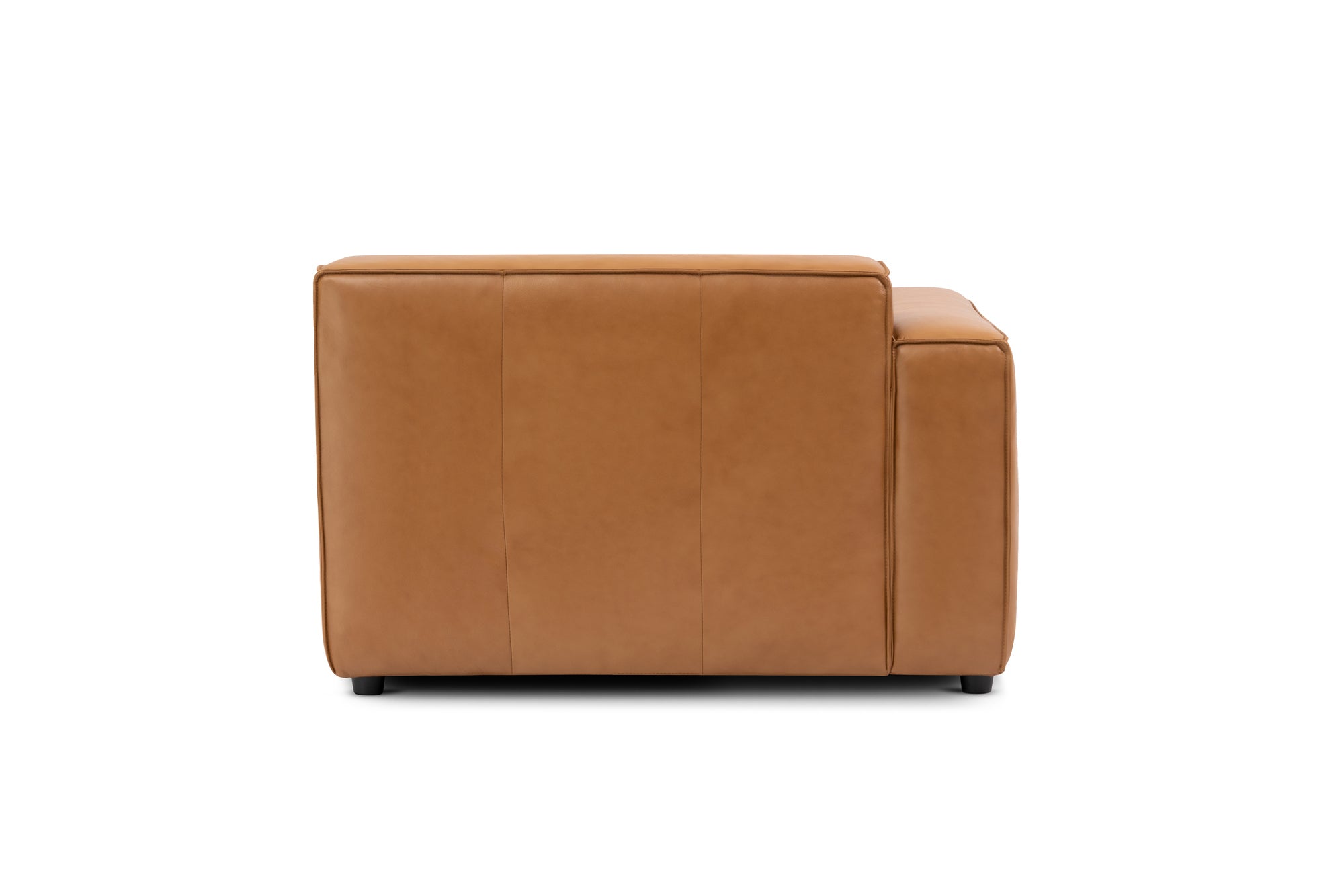 Nathan Leather Left Chaise Lounge Module