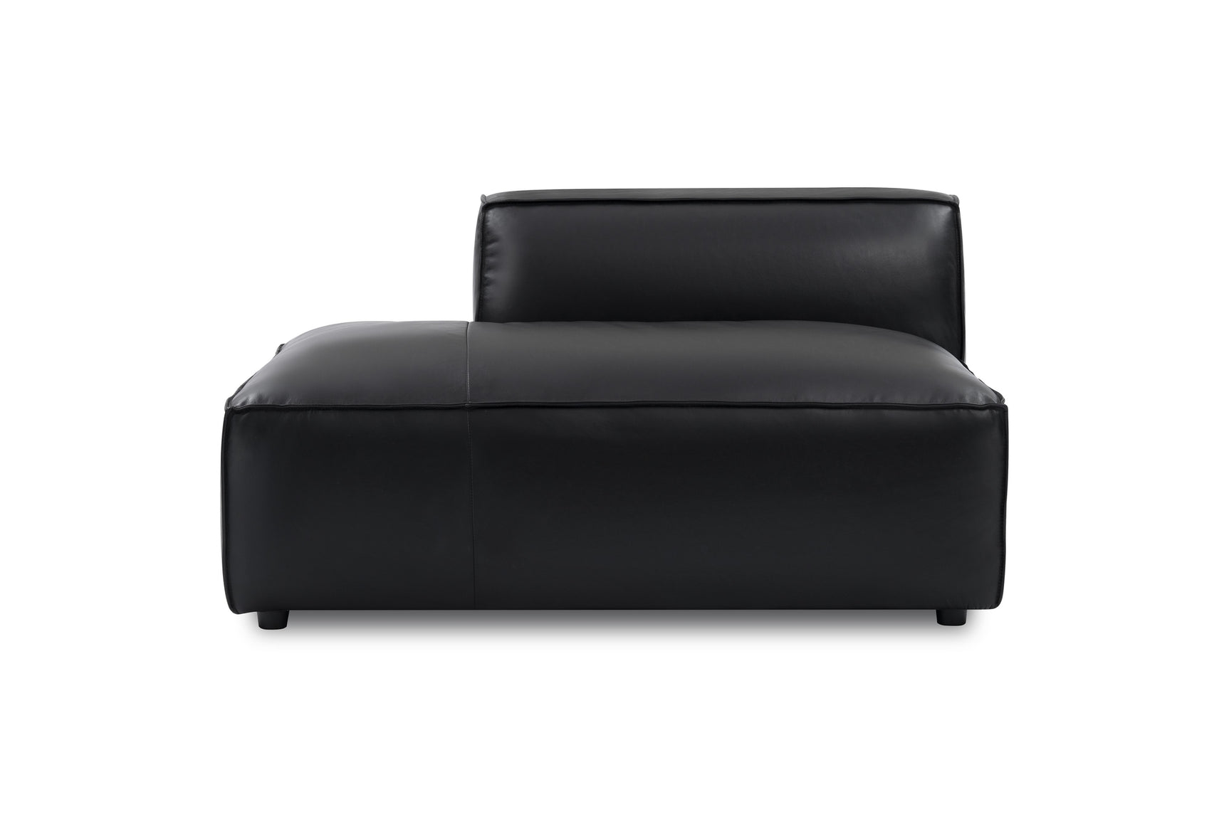 Nathan Leather Left Open-End Lounge Module