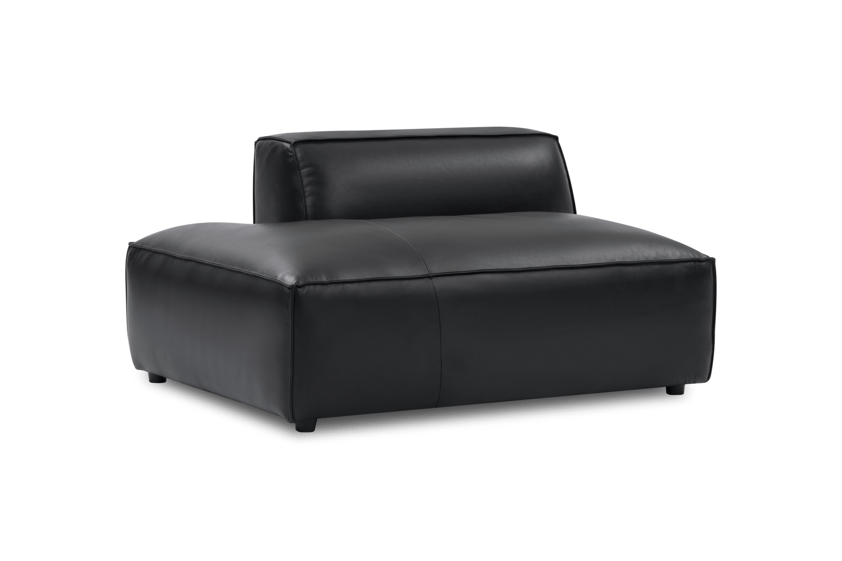 Nathan Leather Left Open-End Lounge Module