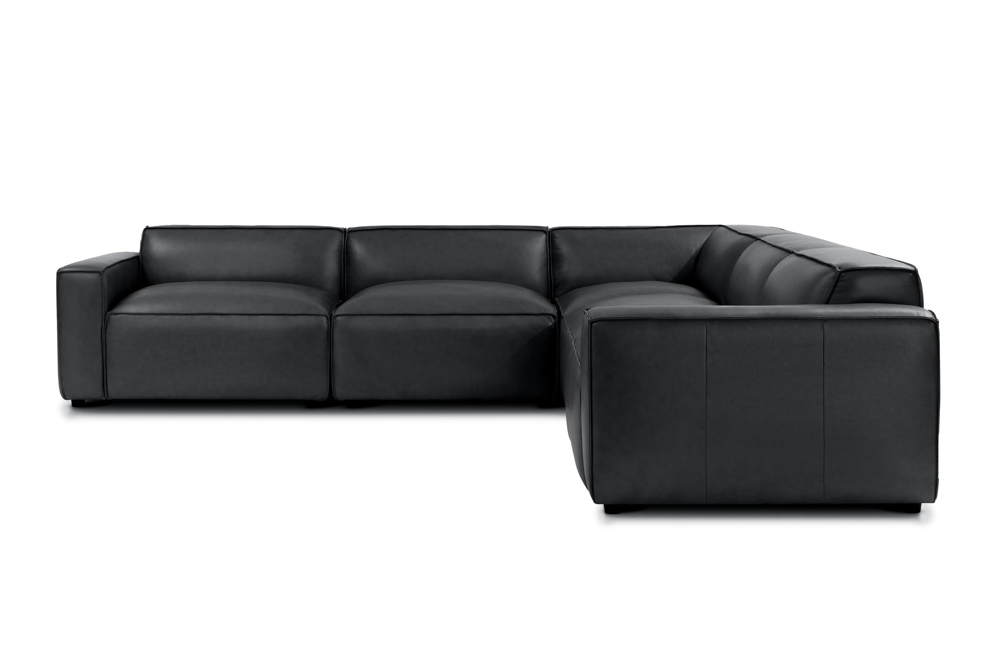 Nathan Leather Modular Corner Sectional Lounge