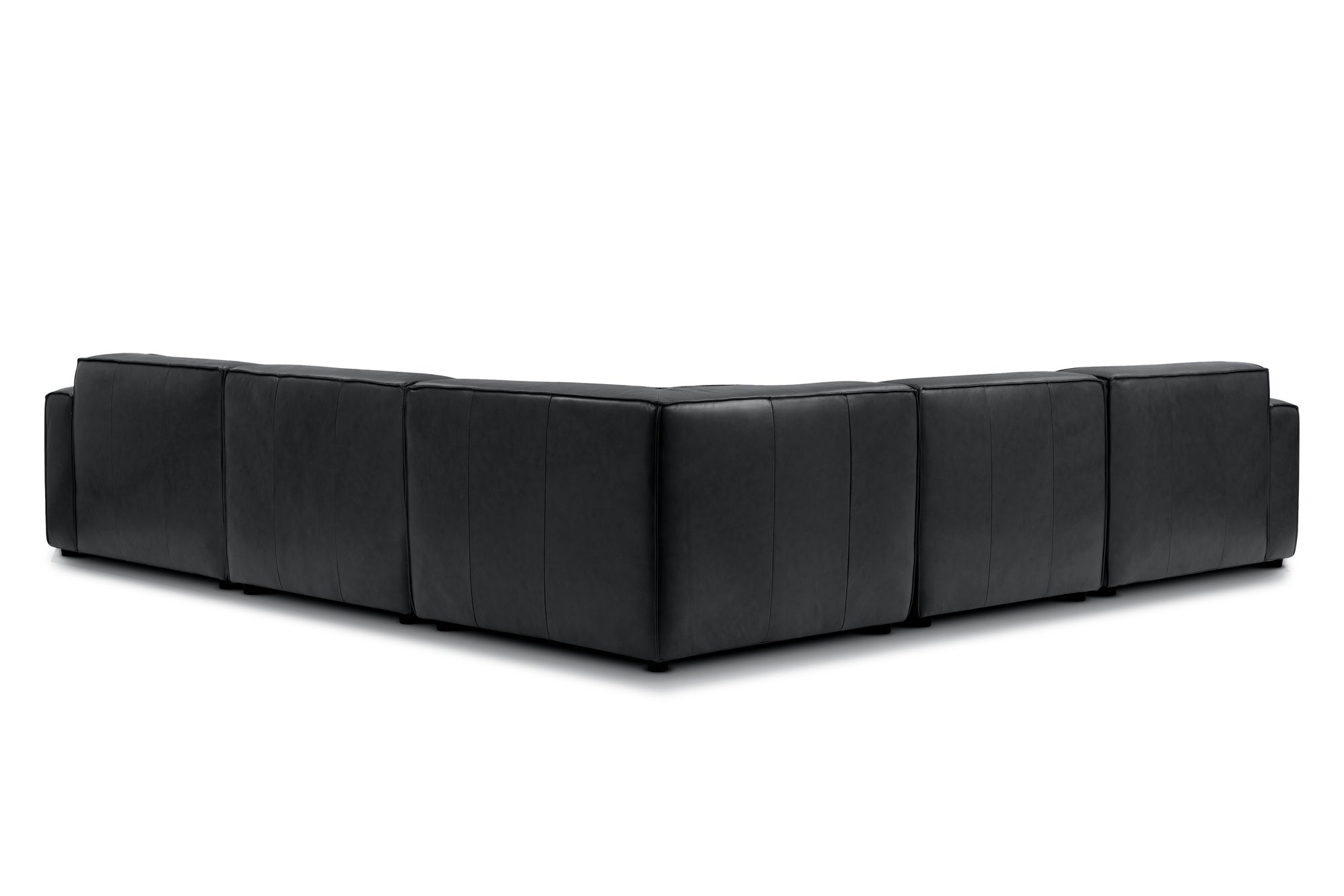 Nathan Leather Modular Corner Sectional Lounge