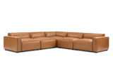 Nathan Leather Modular Corner Sectional Lounge