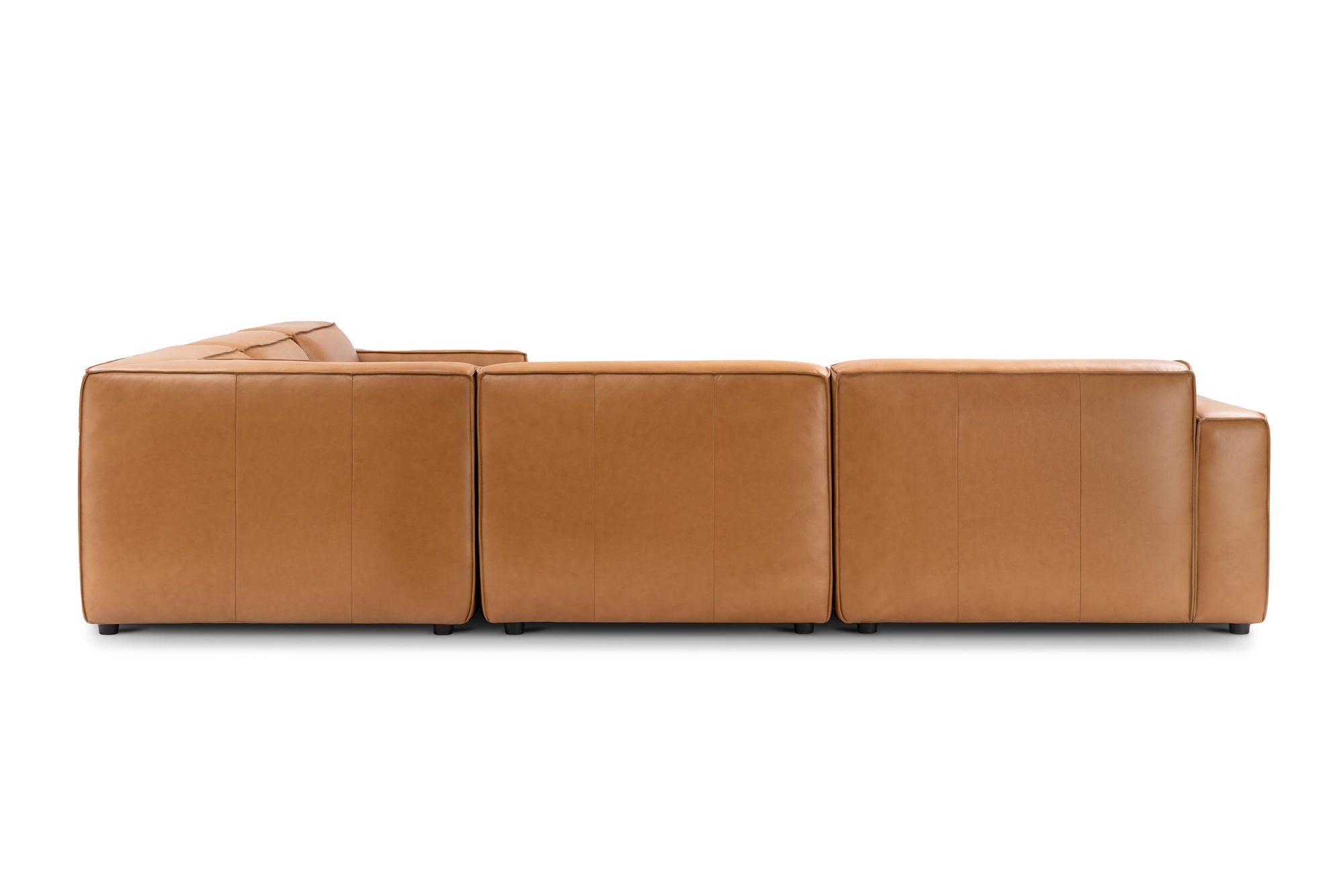 Nathan Leather Modular Corner Sectional Lounge