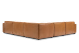 Nathan Leather Modular Corner Sectional Lounge