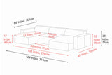 Nathan Leather Modular Sectional Lounge