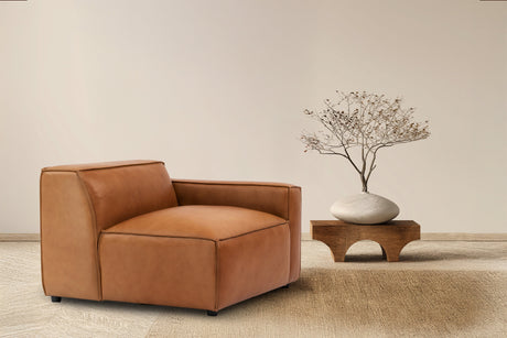 Nathan Leather Right Arm Lounge Module