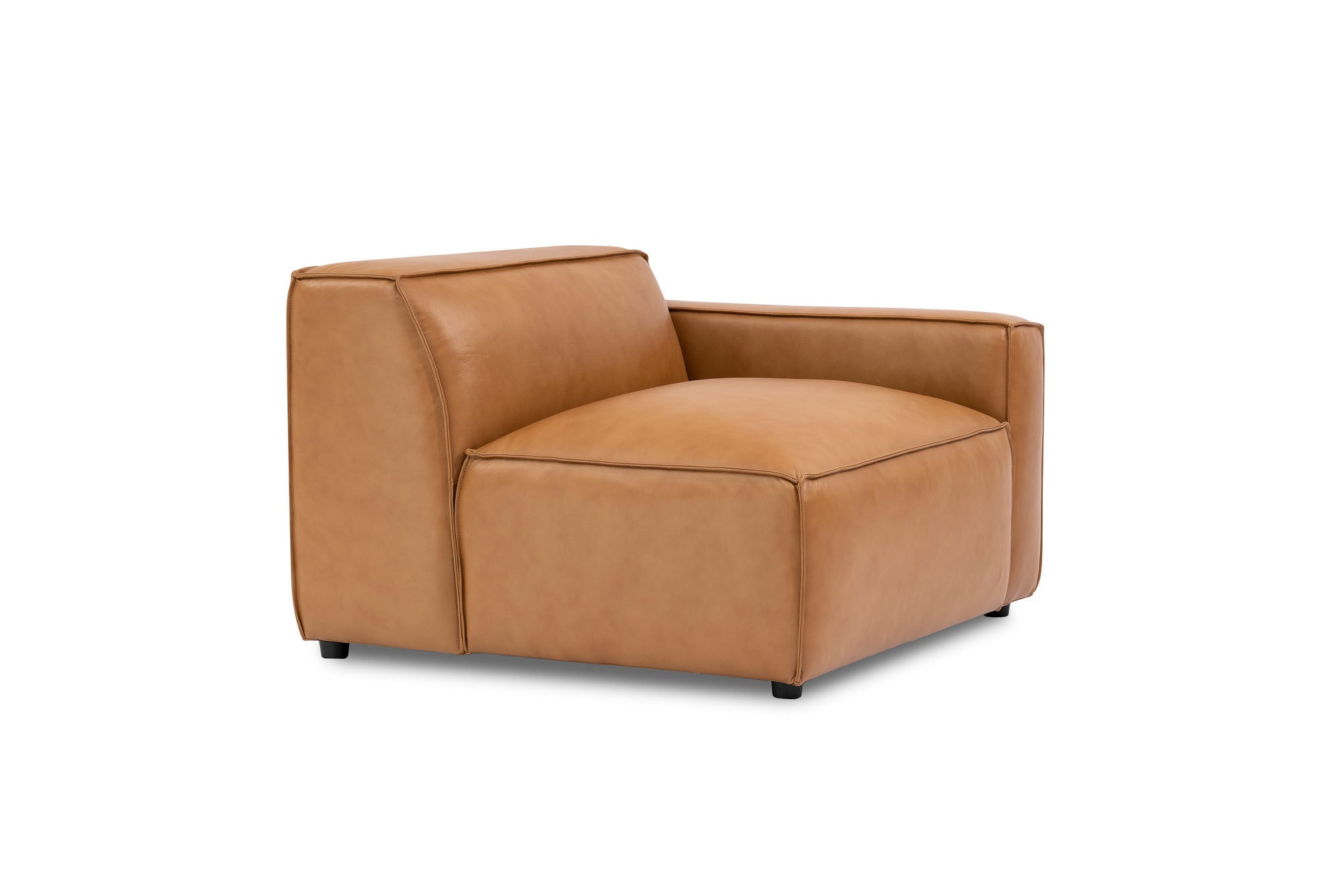 Nathan Leather Right Arm Lounge Module