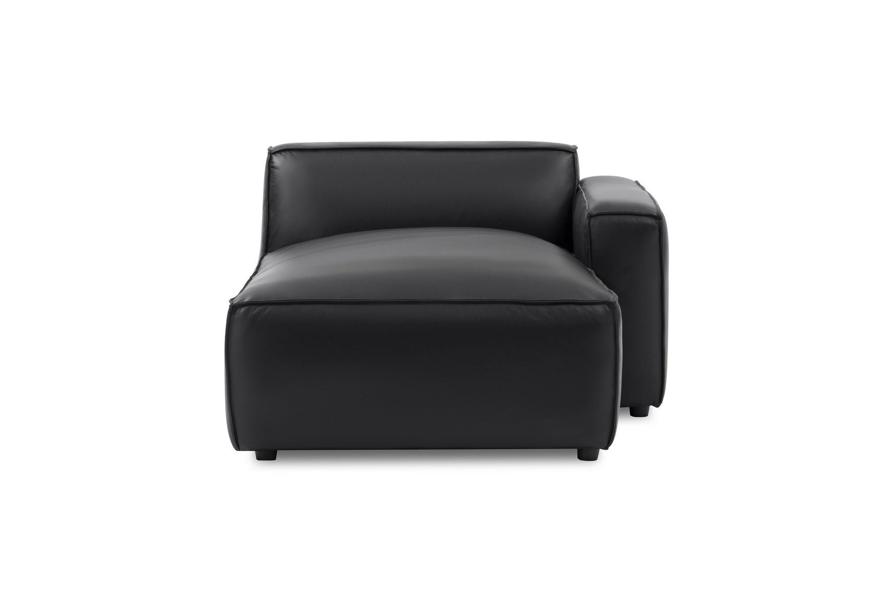 Nathan Leather Right Chaise Lounge Module