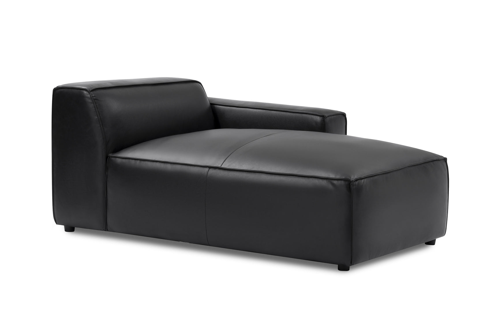 Nathan Leather Right Chaise Lounge Module