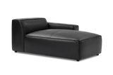 Nathan Leather Right Chaise Lounge Module