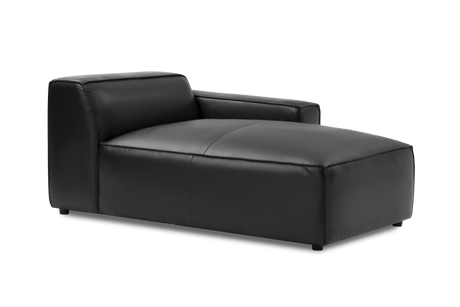 Nathan Leather Right Chaise Lounge Module