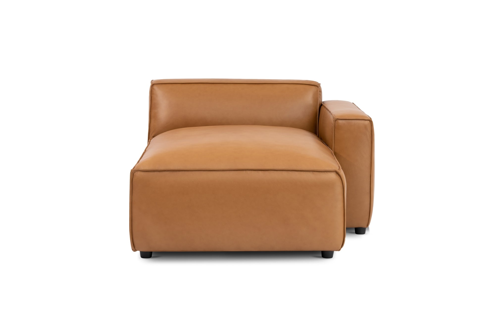 Nathan Leather Right Chaise Lounge Module