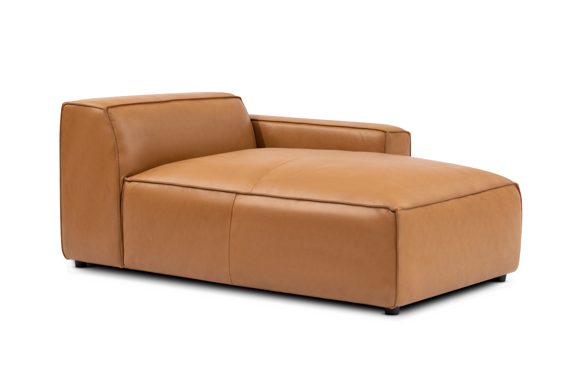 Nathan Leather Right Chaise Lounge Module