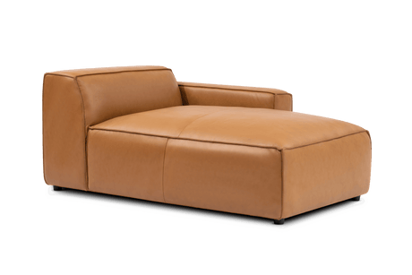 Nathan Leather Right Chaise Lounge Module