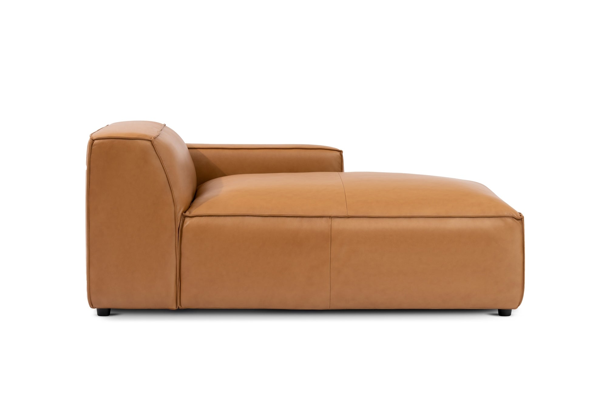Nathan Leather Right Chaise Lounge Module