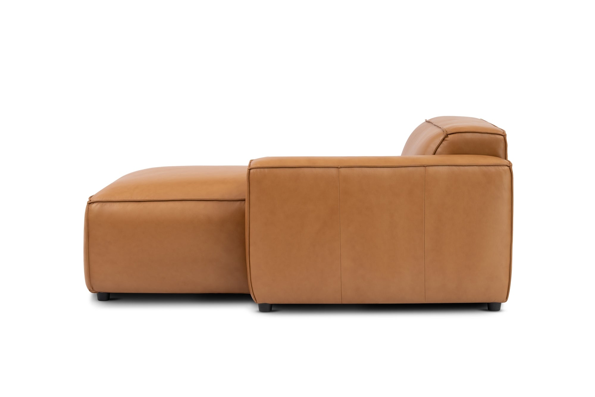 Nathan Leather Right Chaise Lounge Module