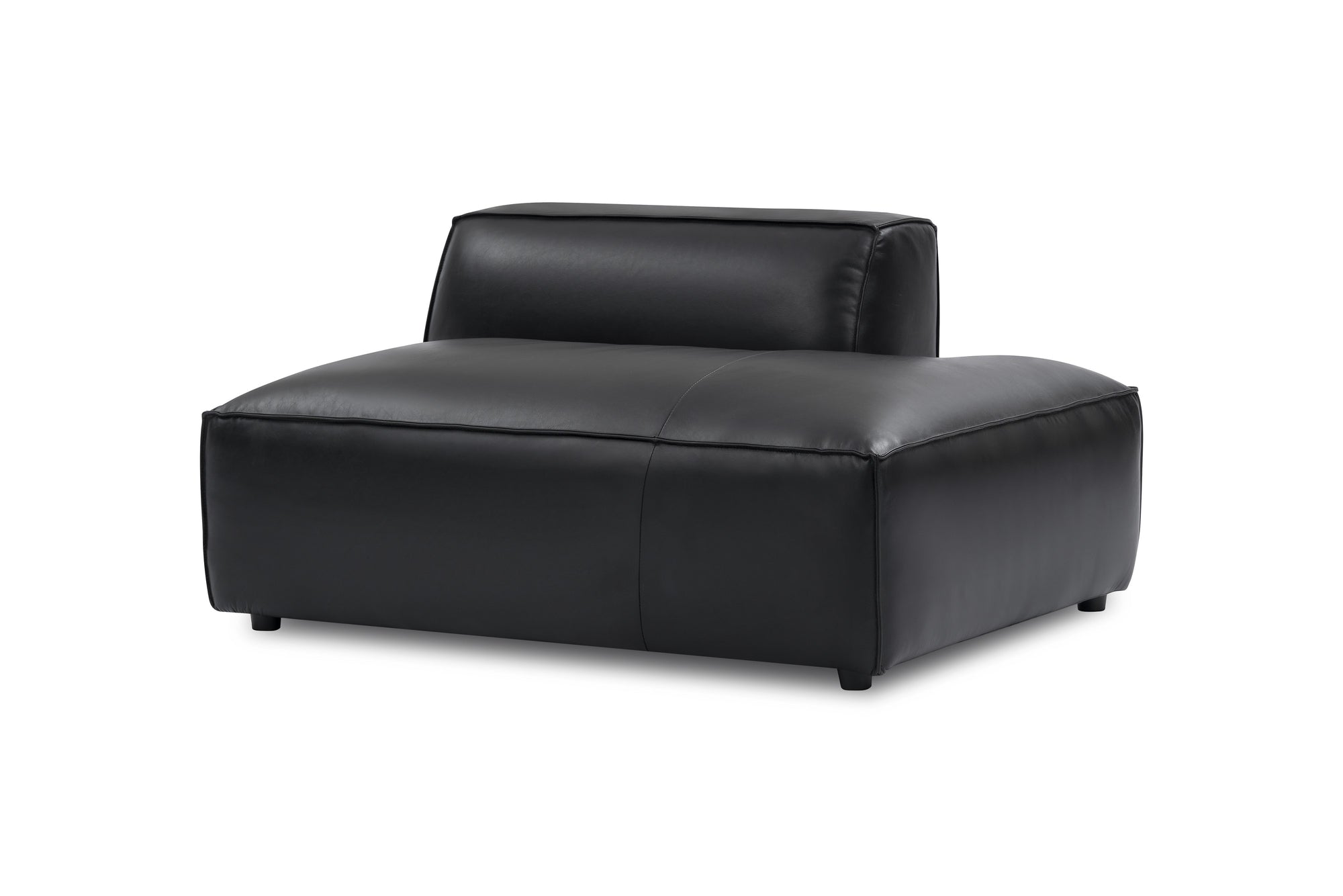 Nathan Leather Right Open-End Lounge Module