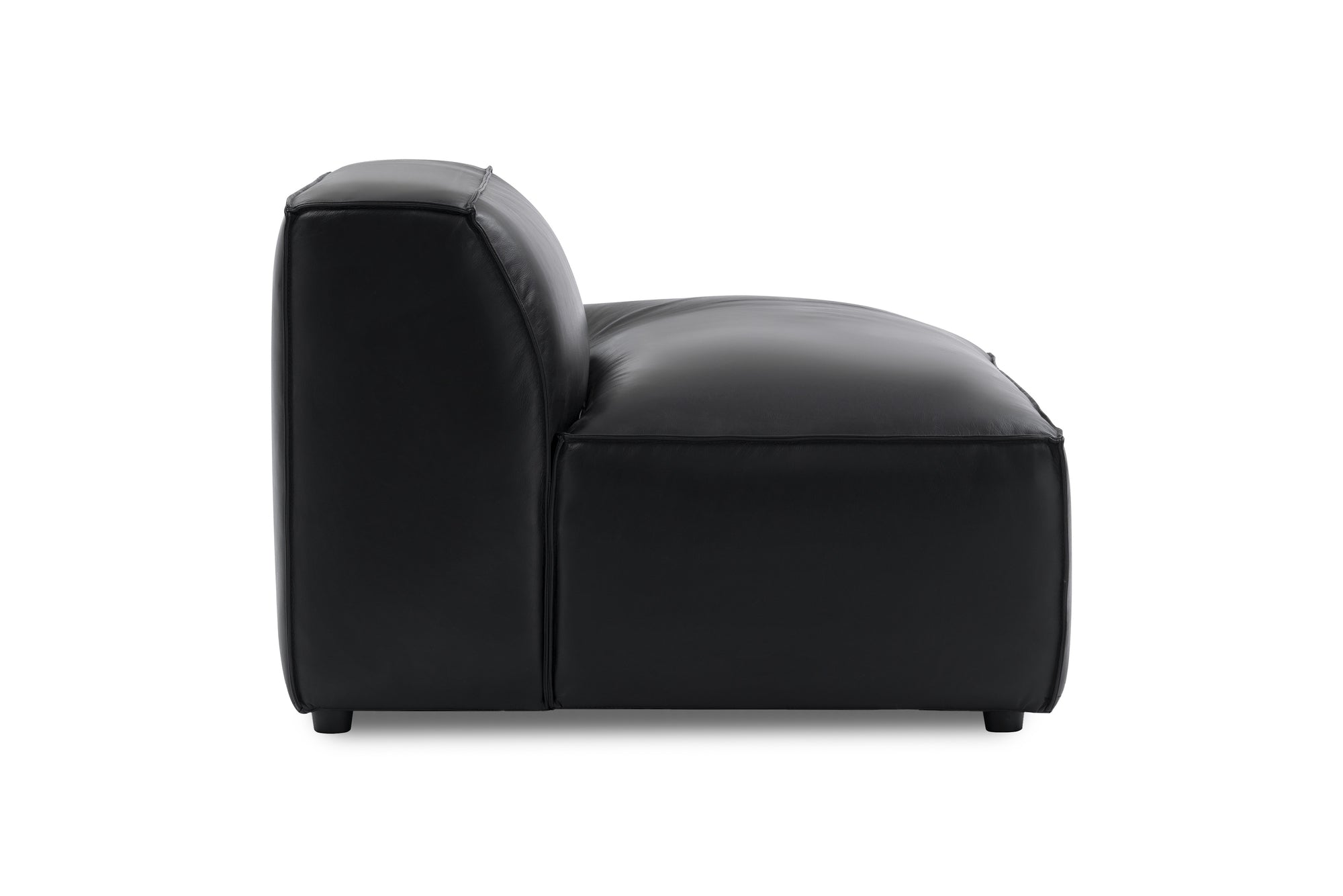 Nathan Leather Right Open-End Lounge Module