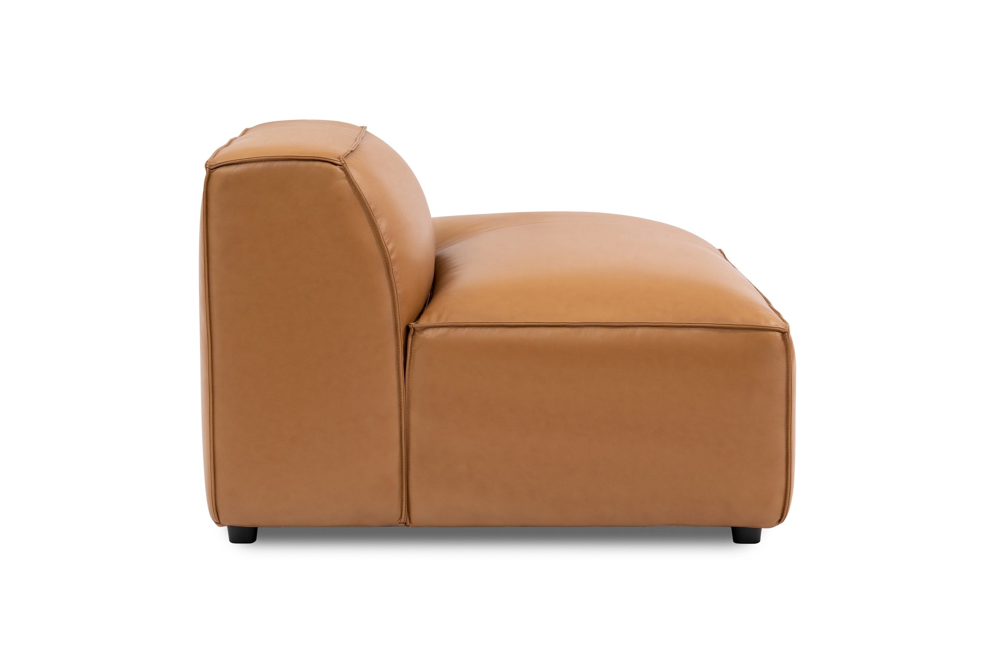 Nathan Leather Right Open-End Lounge Module