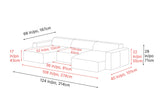Nathan Leather Modular Sectional Lounge