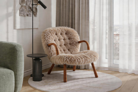 Nova Faux Sheepskin Accent Chair