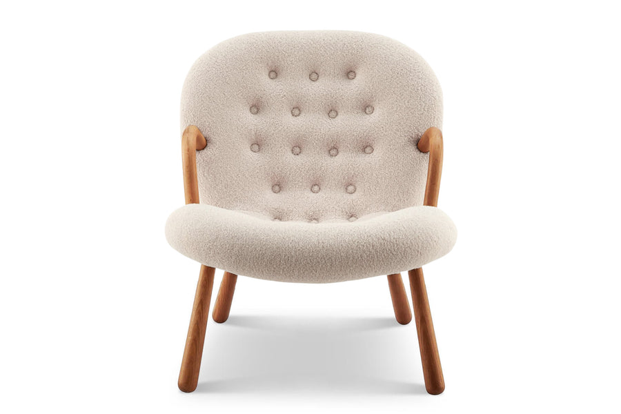 Valencia Nova Faux Sheepskin Accent Chair, Beige Color