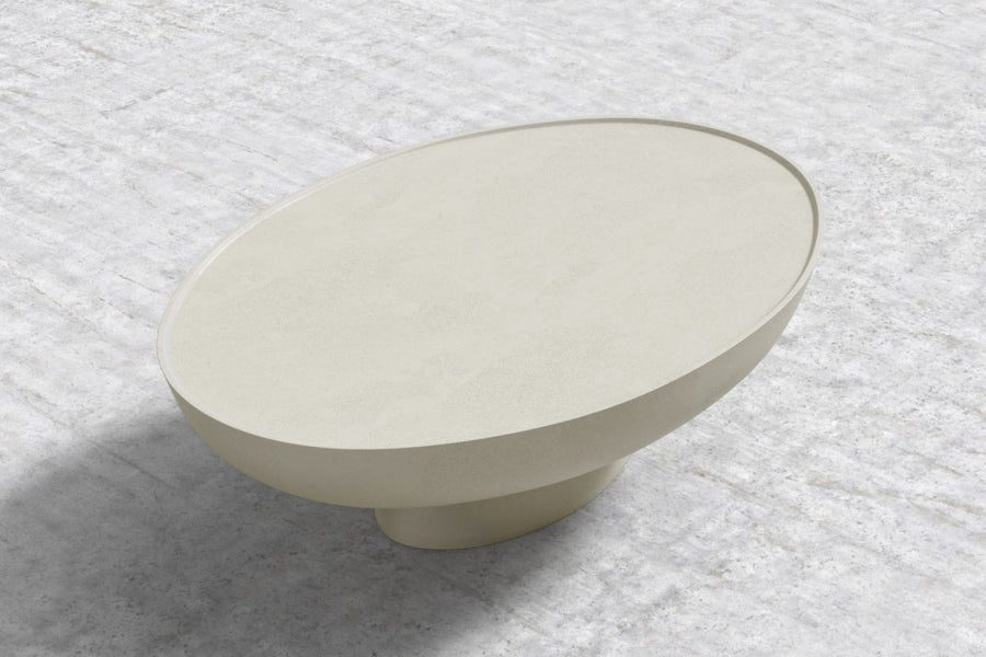 Valencia Nymari Concrete Coffee Table, Beige