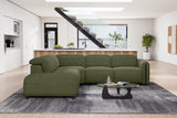 Octavia Fabric Reclining Corner Sectional Cloud Lounge